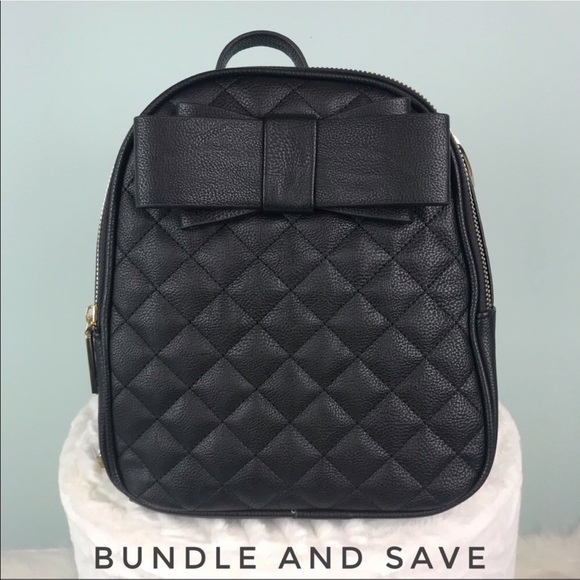 betsey johnson backpack with bow